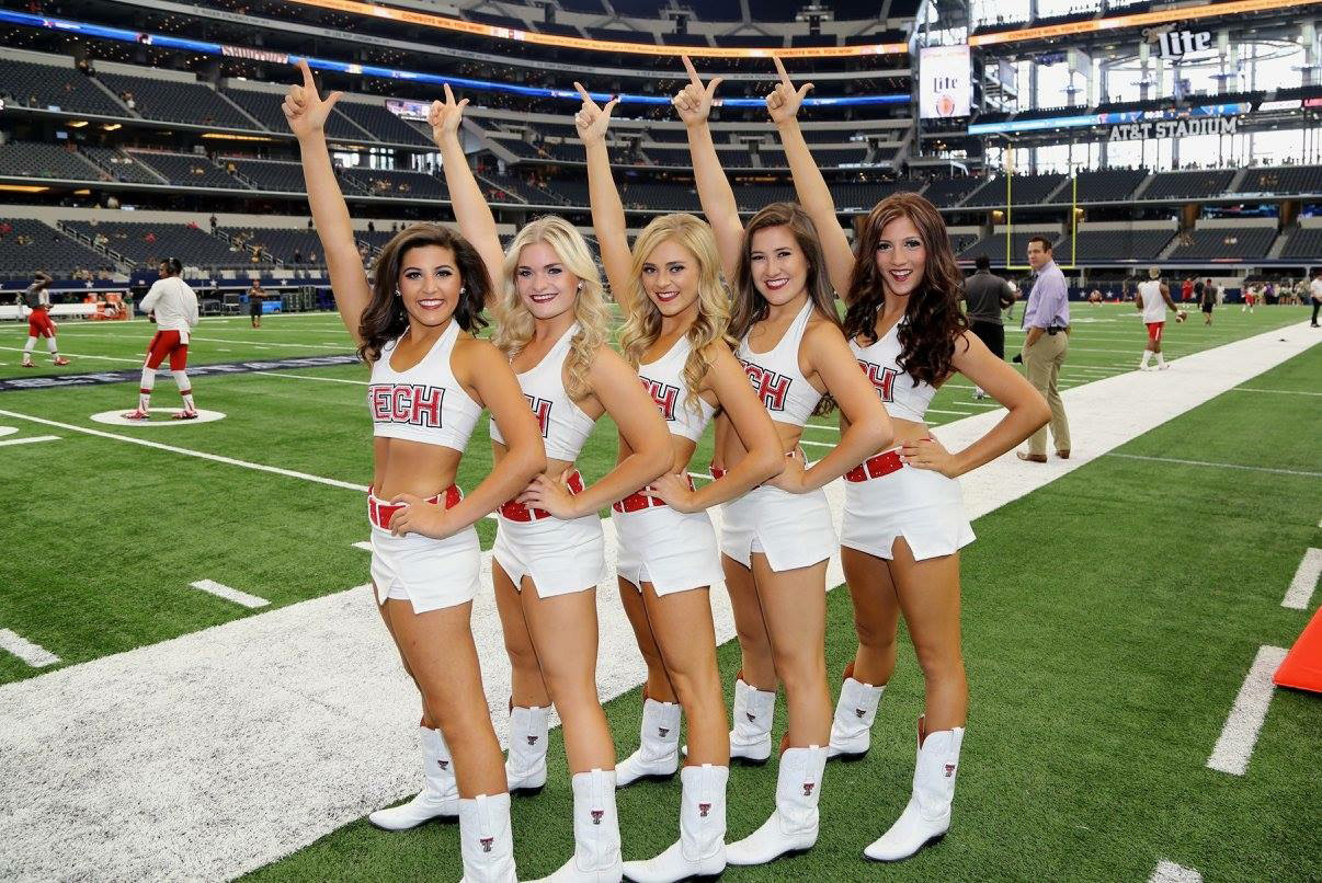 Brooke with her Pom Teammates